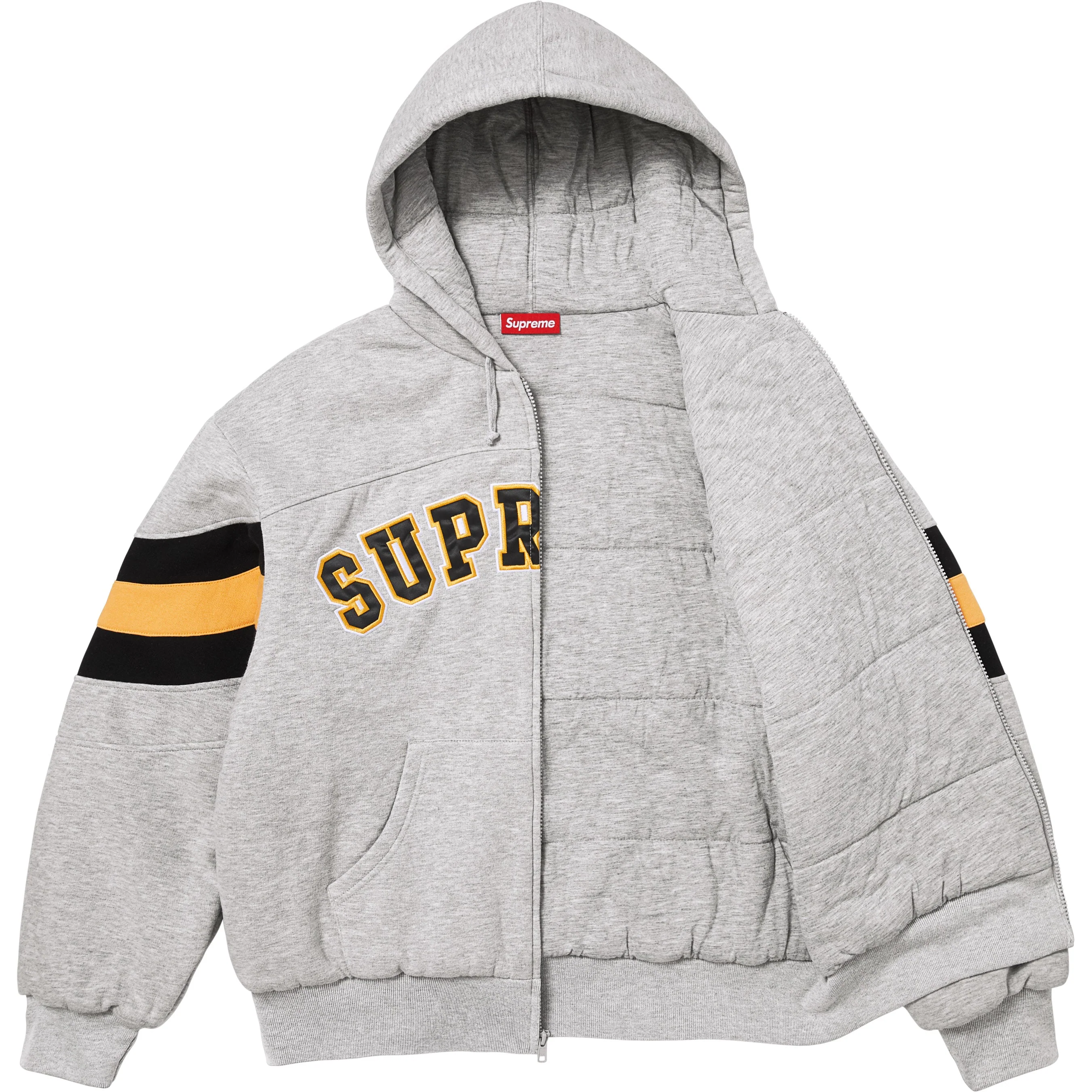 Filled Zip Up Hooded Sweatshirt view 10